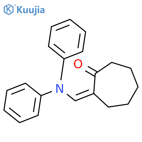 Cycloheptanone,2-[(diphenylamino)methylene]- structure