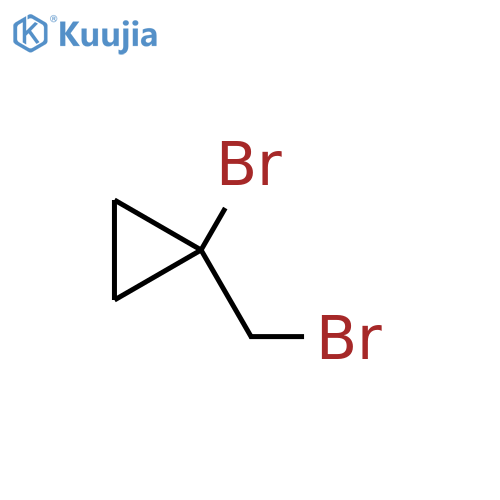 1-Bromo-1-(bromomethyl)cyclopropane structure