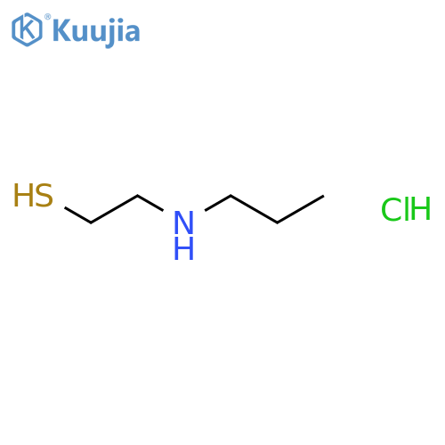 Ethanethiol,2-(propylamino)-, hydrochloride (1:1) structure
