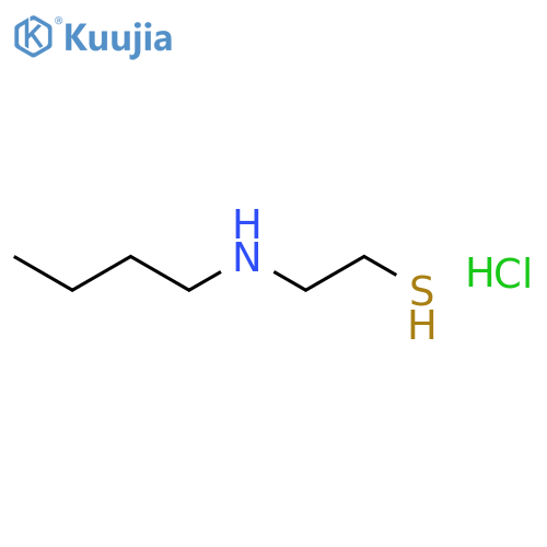 2-(butylamino)ethanethiol hydrochloride structure