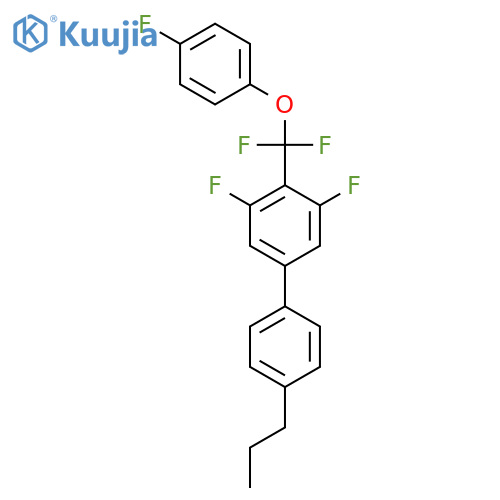1,1'-Biphenyl, 4-[difluoro(4-fluorophenoxy)methyl]-3,5-difluoro-4'-propyl- structure