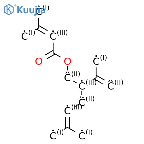2-Butenoic acid, 3-methyl-, (2S)-5-methyl-2-(1-methylethenyl)-4-hexen-1-yl ester structure