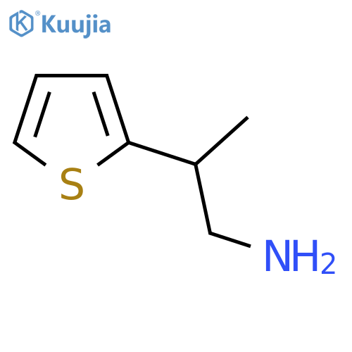 2-(thiophen-2-yl)propan-1-amine structure