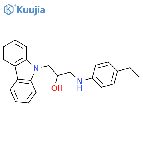 1-(9H-carbazol-9-yl)-3-(4-ethylphenyl)aminopropan-2-ol structure