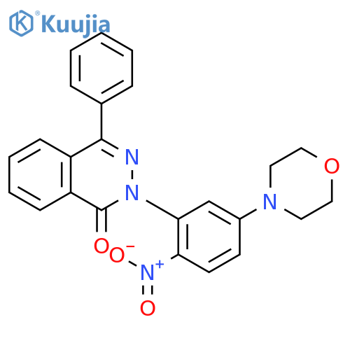 1(2H)-Phthalazinone, 2-[5-(4-morpholinyl)-2-nitrophenyl]-4-phenyl- structure