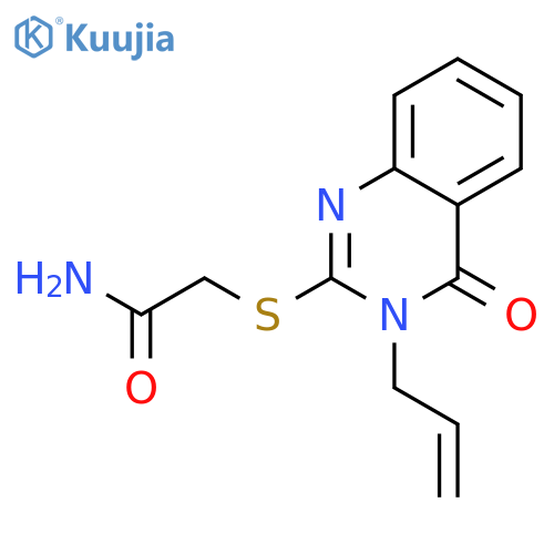 2-(3-Allyl-4-oxo-3,4-dihydroquinazolin-2-yl)thioacetamide structure