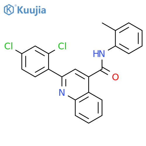 2-(2,4-Dichloro-phenyl)-quinoline-4-carboxylic acid o-tolylamide structure