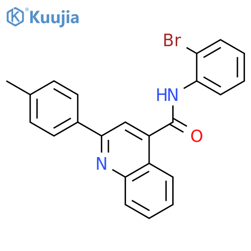 2-p-Tolyl-quinoline-4-carboxylic acid (2-bromo-phenyl)-amide structure