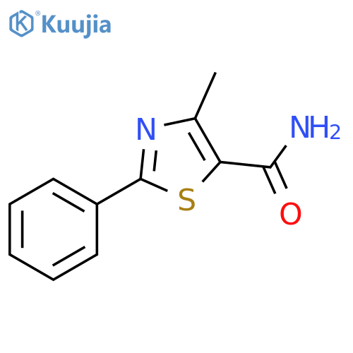 4-Methyl-2-phenyl-1,3-thiazole-5-carboxamide structure