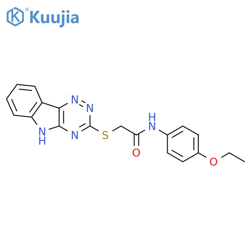 N-(4-Ethoxy-phenyl)-2-(9H-1,3,4,9-tetraaza-fluoren-2-ylsulfanyl)-acetamide structure