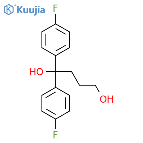 1,1-bis(4-fluorophenyl)butane-1,4-diol structure