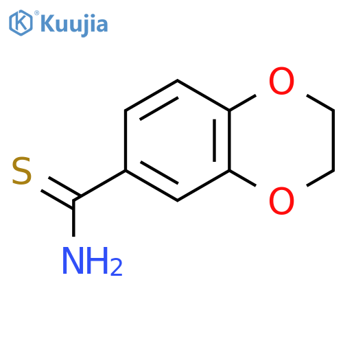 2,3-dihydro-1,4-benzodioxine-6-carbothioamide structure