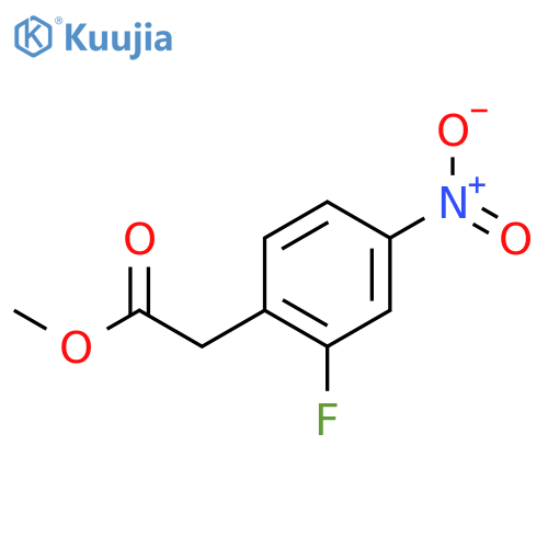 Methyl 2-(2-fluoro-4-nitrophenyl)acetate structure