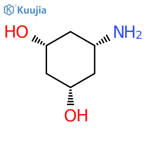 1,3-Cyclohexanediol, 5-amino-, (1α,3α,5α)- structure