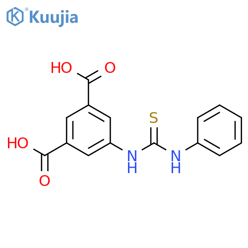 1,3-Benzenedicarboxylic acid, 5-[[(phenylamino)thioxomethyl]amino]- structure