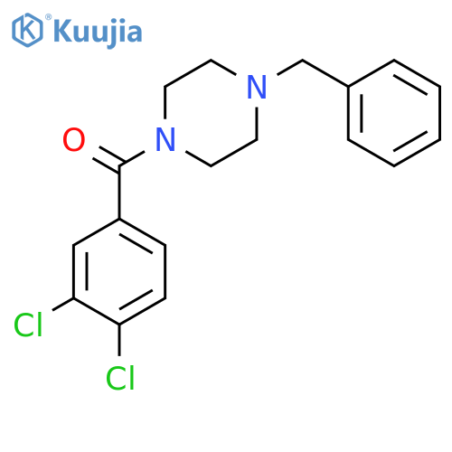 (4-benzylpiperazin-1-yl)(3,4-dichlorophenyl)methanone structure