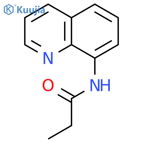 Propanamide, N-8-quinolinyl- structure
