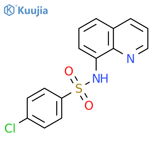 Benzenesulfonamide, 4-chloro-N-8-quinolinyl- structure