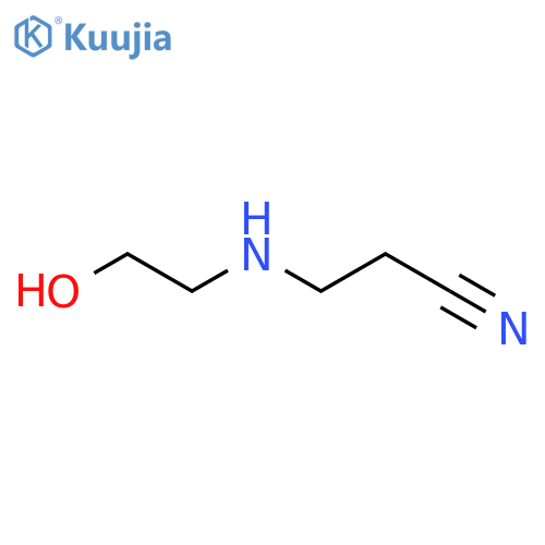 3-(2-hydroxyethyl)aminopropanenitrile structure