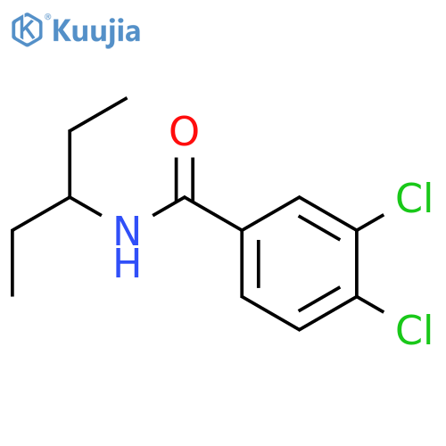 3,4-dichloro-N-(1-ethylpropyl)benzamide structure