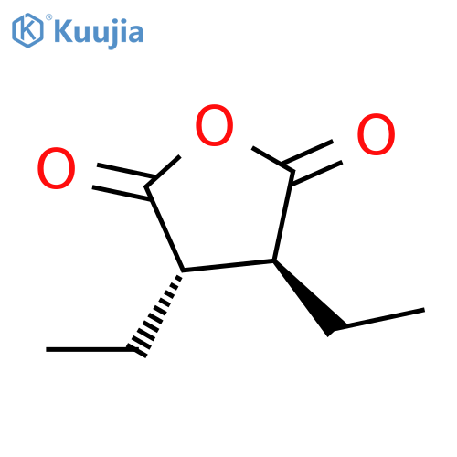 2,5-Furandione, 3,4-diethyldihydro-, trans- structure