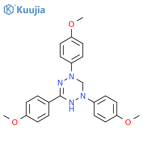 1,2,4,5-Tetrazin-1(2H)-yl, 3,4-dihydro-2,4,6-tris(4-methoxyphenyl)- structure