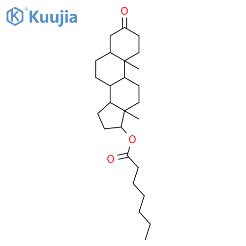 Androstan-3-one,17-[(1-oxoheptyl)oxy]-, (5a,17b)- (9CI) structure