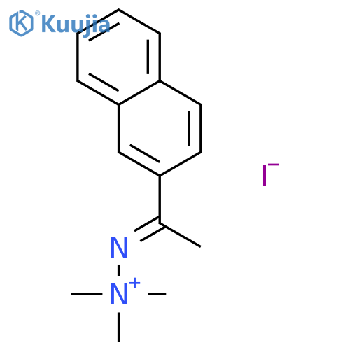 Hydrazinium,1,1,1-trimethyl-2-[1-(2-naphthalenyl)ethylidene]-, iodide (1:1) structure