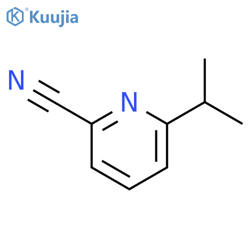 6-(propan-2-yl)pyridine-2-carbonitrile structure