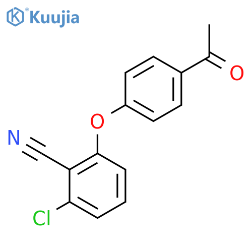 2-(4-Acetylphenoxy)-6-chlorobenzenecarbonitrile structure