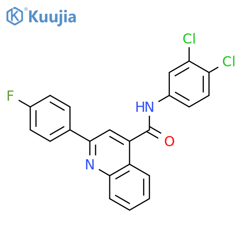 2-(4-Fluoro-phenyl)-quinoline-4-carboxylic acid (3,4-dichloro-phenyl)-amide structure