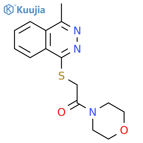 2-(4-methylphthalazin-1-yl)sulfanyl-1-(morpholin-4-yl)ethan-1-one structure