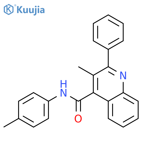 3-Methyl-2-phenyl-quinoline-4-carboxylic acid p-tolylamide structure