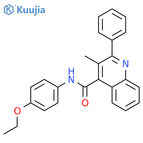 3-Methyl-2-phenyl-quinoline-4-carboxylic acid (4-ethoxy-phenyl)-amide structure
