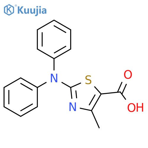 2-(diphenylamino)-4-methyl-1,3-thiazole-5-carboxylic acid structure