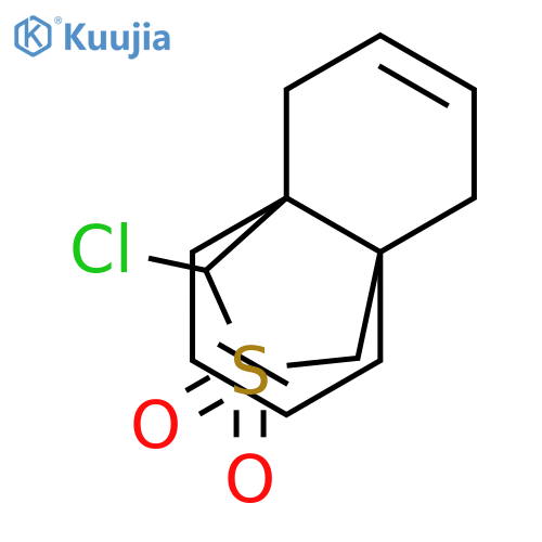 9-chloro-1,4,5,8-tetrahydro-4a,8a-(methanothiomethano)naphthalene 10,10-dioxide structure