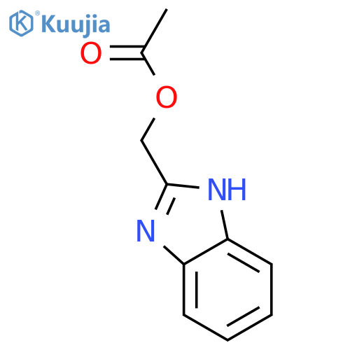 1H-Benzimidazole-2-methanol,2-acetate structure