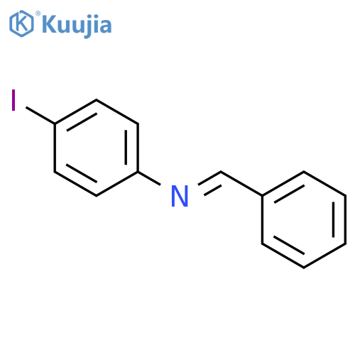 Benzenamine,4-iodo-N-(phenylmethylene)- structure