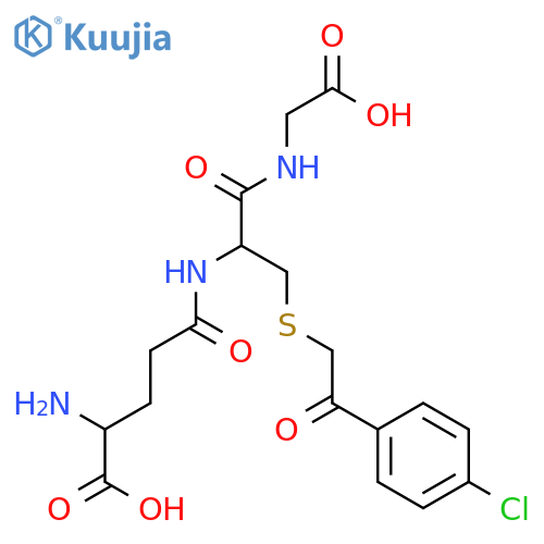 Glycine, N-[S-[2-(4-chlorophenyl)-2-oxoethyl]-N-L-g-glutamyl-L-cysteinyl]- (9CI) structure