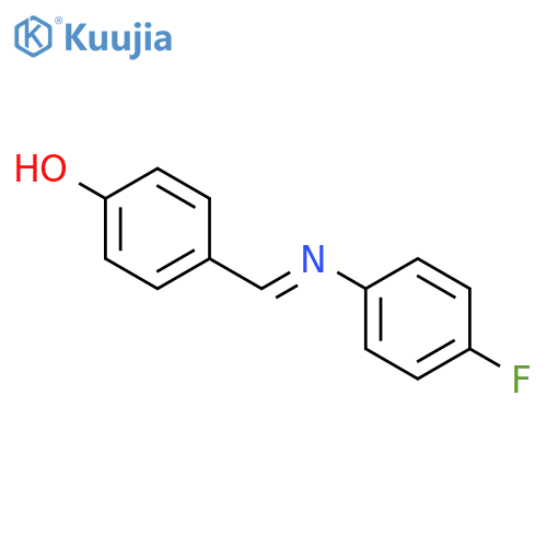 4-{(p-Fluorophenyl)iminomethyl}phenol structure