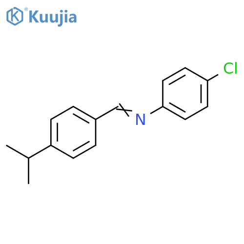 N-(4-ISOPROPYLBENZYLIDENE)-4-CHLOROANILINE structure