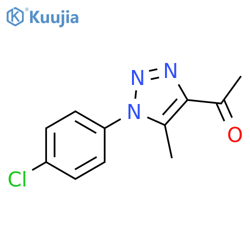 1-[1-(4-chlorophenyl)-5-methyl-1H-1,2,3-triazol-4-yl]ethan-1-one structure