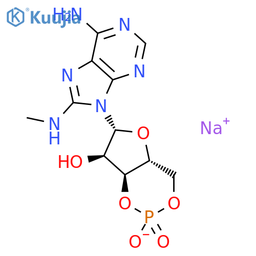 Adenosine,8-(methylamino)-, cyclic 3',5'-(hydrogen phosphate) structure