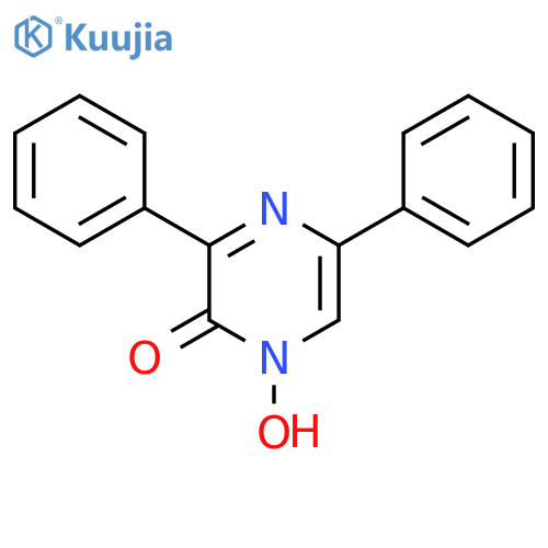 1-hydroxy-3,5-diphenyl-2(1H)-pyrazinone structure