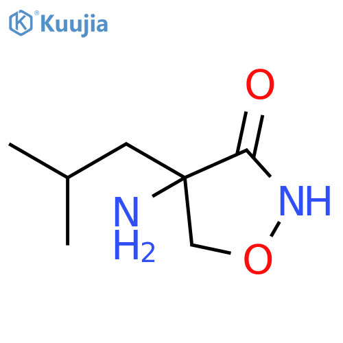 3-Isoxazolidinone, 4-amino-4-isobutyl- (8CI) structure