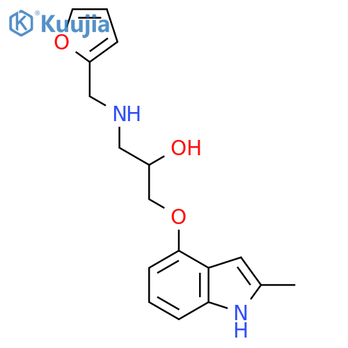1-[(2-FURYLMETHYL)AMINO]-3-[(2-METHYL-1H-INDOL-4-YL)OXY]-2-PROPANOL structure