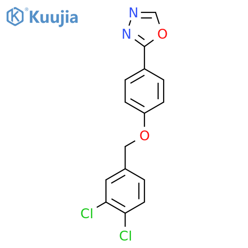 2-{4-[(3,4-Dichlorophenyl)methoxy]phenyl}-1,3,4-oxadiazole structure