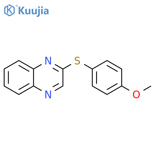 Quinoxaline, 2-[(4-methoxyphenyl)thio]- structure