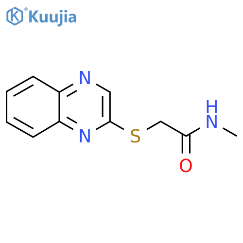 N-METHYL-2-(2-QUINOXALINYLSULFANYL)ACETAMIDE structure