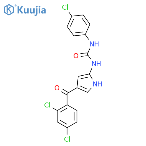 1-(4-Chlorophenyl)-3-[4-(2,4-dichlorobenzoyl)-1H-pyrrol-2-yl]urea structure